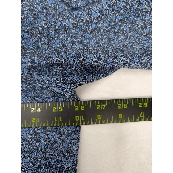 Nick Graham Everywhere Mens 2XLT Blue Floral Stretch‎ Modern Fit Dress Shirt - Picture 4 of 7